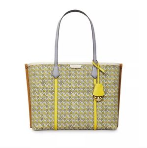 Tory Burch Printed Canvas Perry Tote Bag